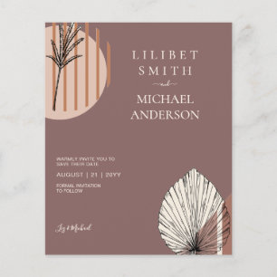 Prospectus 11,4 Cm X 14,2 Cm Formes Abstraites scandinaves japonaises ENREGISTR