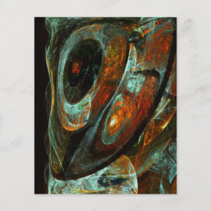 Prospectus 11,4 Cm X 14,2 Cm Fractionner l'art Abstrait