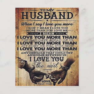 Prospectus 11,4 Cm X 14,2 Cm Funny Quotes To Husband   Gift For Your Man