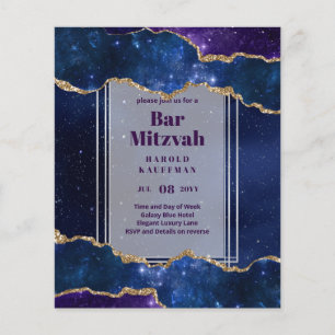 Prospectus 11,4 Cm X 14,2 Cm GALAXY Boys BAR MITVAH AGATE Blue LOWEST BUDGET Fl