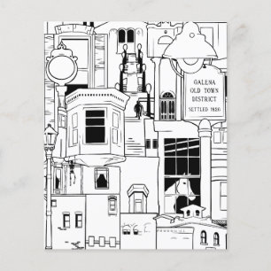 Prospectus 11,4 Cm X 14,2 Cm galena illinois page coloriage collage