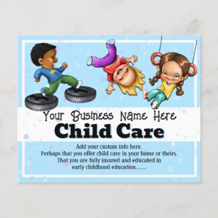 Prospectus 11,4 Cm X 14,2 Cm Garde d'enfants Camp d'été après l'école