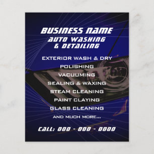 Prospectus 11,4 Cm X 14,2 Cm Géométrique automobile moderne