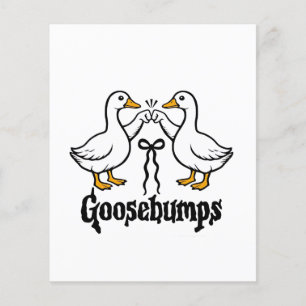 Prospectus 11,4 Cm X 14,2 Cm Goosebums Silly Goose Funny Meilleurs Amis