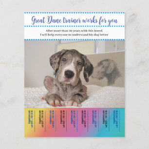 Prospectus 11,4 Cm X 14,2 Cm Grand Dane Dog Trainer
