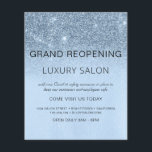 Prospectus 11,4 Cm X 14,2 Cm Grand Réouverture du Salon d'Parties scintillant B<br><div class="desc">Glam Baby Blue Ombre Sparkle and Parties scintillant Grand réouverture Glam Luxury Hair Salon, Beauty Store, Eyelashes, Nails, Makeup, Microblading, Hair Stylist, Lashes, Hair Stylist ou Make Up Artist Business Flyer avec personnalisation ajoutez votre nom d'entreprise et votre adresse de retour. Ce design simple, moderne et élégant et personnalisé est...</div>