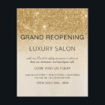 Prospectus 11,4 Cm X 14,2 Cm Grand Réouverture Gold Glam Parties scintillant Sa<br><div class="desc">Glam Gold Ombre Sparkle and Parties scintillant Grand Réouverture Glam Luxury Hair Salon, Beauty Store, Eyelashes, Nails, Maquillage, Microblading, Hair Stylist, Lashes, Hair Stylist ou Make Up Artist Business Flyer avec personnalisé ajoutez votre nom d'entreprise et votre adresse de retour. Ce design simple, moderne et élégant et personnalisé est parfait...</div>