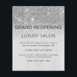 Prospectus 11,4 Cm X 14,2 Cm Grande réouverture du salon de Parties scintillant<br><div class="desc">Glam Silver Ombre Sparkle and Parties scintillant Grand réouverture Glam Luxury Hair Salon, Beauty Store, Eyelashes, Nails, Makeup, Microblading, Hair Stylist, Lashes, Hair Stylist ou Make Up Artist Business Flyer avec personnalisation ajoutez votre nom d'entreprise et votre adresse de retour. Ce design simple, moderne et élégant et personnalisé est parfait...</div>