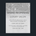 Prospectus 11,4 Cm X 14,2 Cm Grande réouverture du salon de Parties scintillant<br><div class="desc">Glam Silver Ombre Sparkle and Parties scintillant Grand réouverture Glam Luxury Hair Salon, Beauty Store, Eyelashes, Nails, Makeup, Microblading, Hair Stylist, Lashes, Hair Stylist ou Make Up Artist Business Flyer avec personnalisation ajoutez votre nom d'entreprise et votre adresse de retour. Ce design simple, moderne et élégant et personnalisé est parfait...</div>