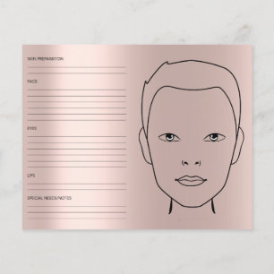 Prospectus 11,4 Cm X 14,2 Cm Graphique facial Genre Neutre Cosmetologue Maquill