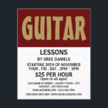 Prospectus 11,4 Cm X 14,2 Cm Gras moderne, leçons de guitare publicité<br><div class="desc">Gras Moderne,  Cours De Guitare Publicité Flyers Par Le Magasin Carte de visite.</div>