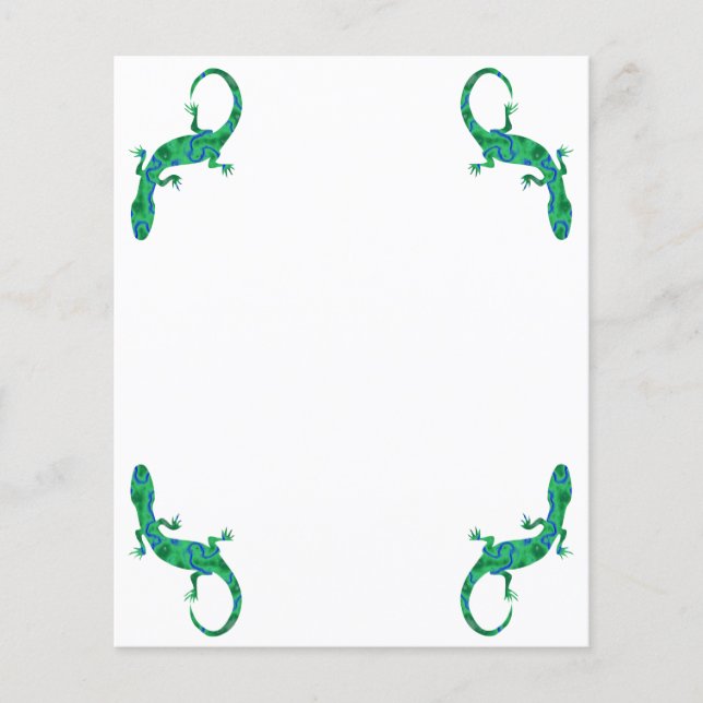 Prospectus 11,4 Cm X 14,2 Cm Green Gecko (Devant)