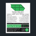 Prospectus 11,4 Cm X 14,2 Cm Green Skip, Skip/Dumpster Company Advertising<br><div class="desc">Green Skip,  Skip/Dumpster Company Annonces Publicitaires Par Le Magasin Carte de visite.</div>