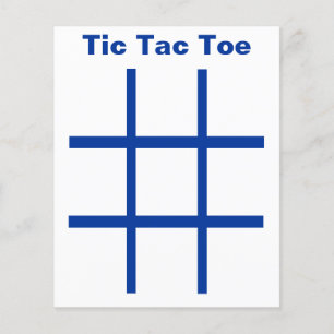 Prospectus 11,4 Cm X 14,2 Cm Grille TAG Tic Tac Toe (utilisez des aimants frigo