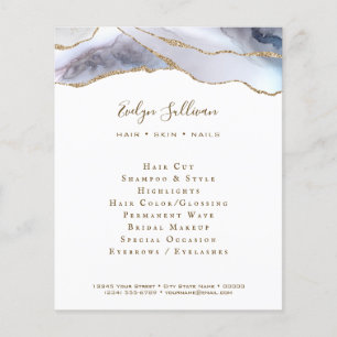 Prospectus 11,4 Cm X 14,2 Cm Gris flyer gélose bleu