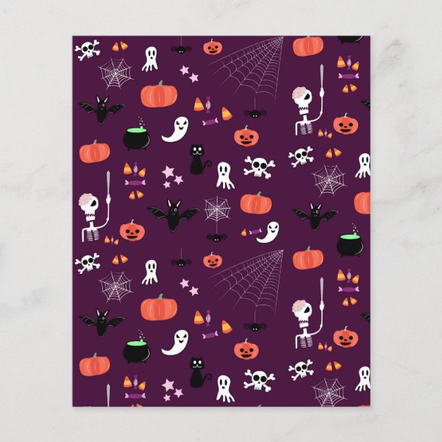 Prospectus 11,4 Cm X 14,2 Cm Halloween (Devant)