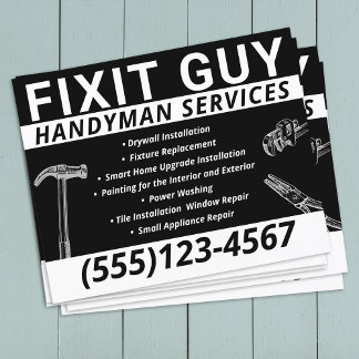 Prospectus 11,4 Cm X 14,2 Cm Handyman Carpentry