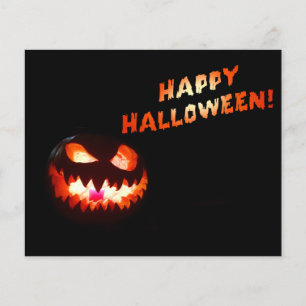 Prospectus 11,4 Cm X 14,2 Cm HAPPY HALLOWEEN - Glowing Jack-O-Lantern