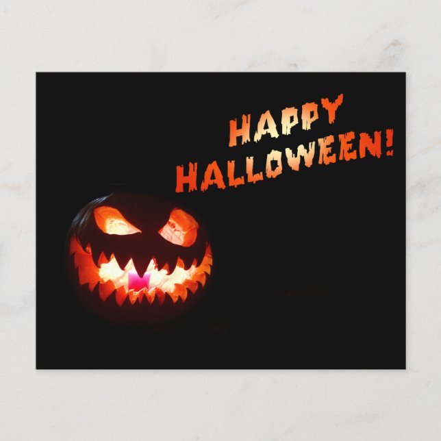 Prospectus 11,4 Cm X 14,2 Cm HAPPY HALLOWEEN - Jack-O-Lantern (Devant)