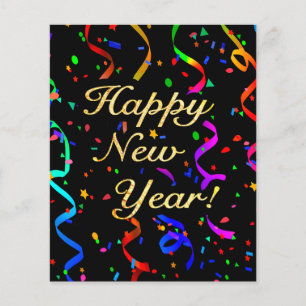 Prospectus 11,4 Cm X 14,2 Cm "Happy New Year!"