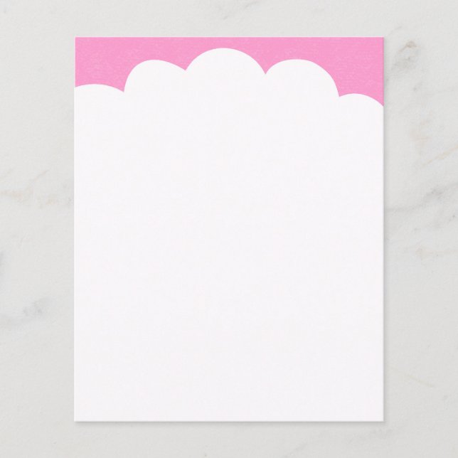 Prospectus 11,4 Cm X 14,2 Cm Hauts de Nuages - Rose (Devant)