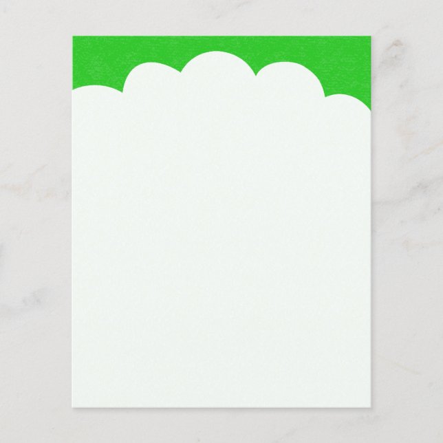 Prospectus 11,4 Cm X 14,2 Cm Hauts de Nuages - Vert (Devant)