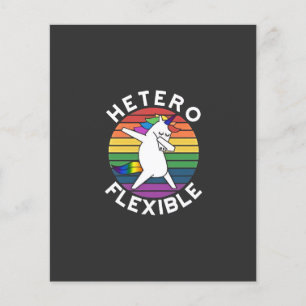 Prospectus 11,4 Cm X 14,2 Cm Hetero Flexible LGBT Lesbian bisexuel Trans