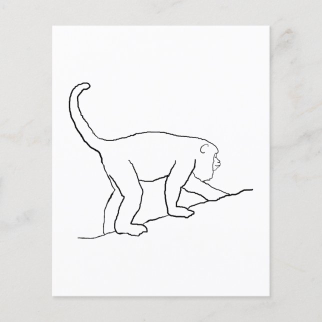 Prospectus 11,4 Cm X 14,2 Cm Howler Monkey, Marche. (Devant)