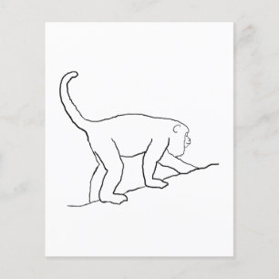 Prospectus 11,4 Cm X 14,2 Cm Howler Monkey, Marche.