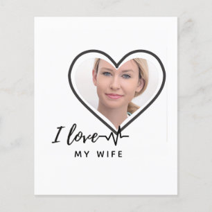 Prospectus 11,4 Cm X 14,2 Cm I Love My Wife PHOTO Don - Meilleur Ami Personnali