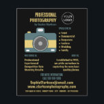 Prospectus 11,4 Cm X 14,2 Cm Icône de caméra rétro, photographe, location de ph<br><div class="desc">Icône De Caméra Rétro,  Photographe,  Photographie Location De Flyers Publicitaires Par Le Magasin Carte de visite.</div>