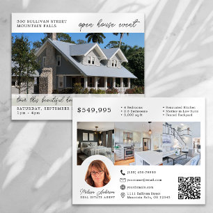 Prospectus 11,4 Cm X 14,2 Cm Immobilier Open House Invitations Photos QR Code
