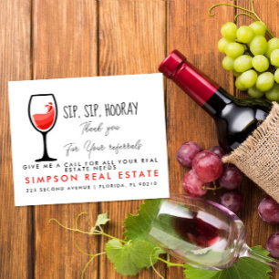 Prospectus 11,4 Cm X 14,2 Cm immobilier sip sip hooray référentiels Faire-part