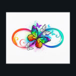 Prospectus 11,4 Cm X 14,2 Cm Infini lumineux avec papillon arc-en-ciel<br><div class="desc">Multicolore,  lumineux,  symbole de l'infini avec arc-en-ciel,  papillon monarque détaillé. Papillon arc-en-ciel. Infini arc-en-ciel.</div>