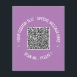 Prospectus 11,4 Cm X 14,2 Cm Info d'analyse de code QR - Sac publicitaire de te<br><div class="desc">QR Code Scan Info Couleurs de texte personnalisées Promotional Business ou Personal Modern Gift - Ajouter votre QR Code - Image ou logo - photo / Texte - Nom ou autre information / message - Redimensionner et déplacer ou supprimer / Ajouter des éléments - Image / Texte avec outil de...</div>