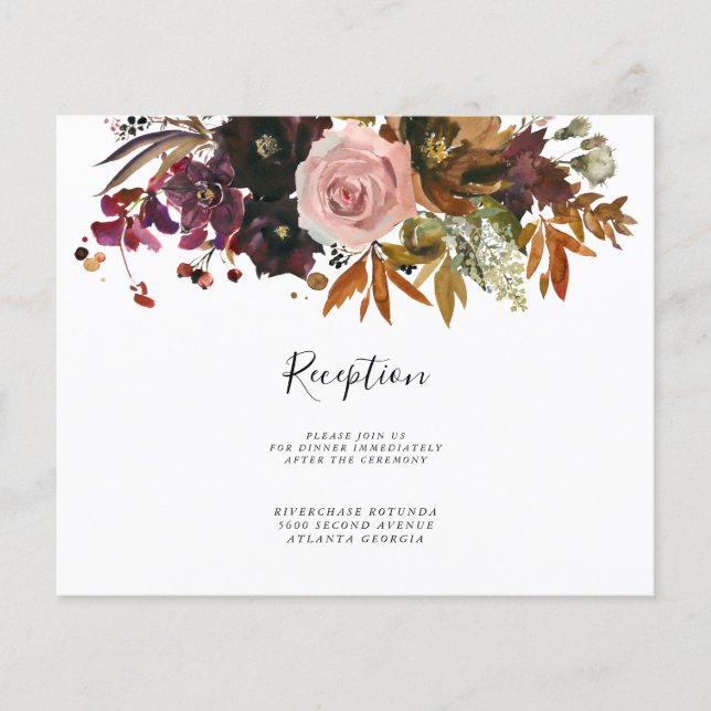 Prospectus 11,4 Cm X 14,2 Cm Infos Réception Automne |Flyer budgétaire (Devant)