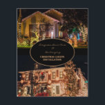 Prospectus 11,4 Cm X 14,2 Cm Installation des lumières de Noël 2 Photo<br><div class="desc">Christmas Lights deux Photos Installation Flyer. Fêtes.</div>