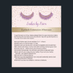 Prospectus 11,4 Cm X 14,2 Cm Instruction de soins après pose de cils Purple Las<br><div class="desc">Flyers d'instruction de soins après pose pour les artistes de maquillage Purple Lashes.</div>