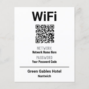 Prospectus 11,4 Cm X 14,2 Cm Instructions WiFi avec code QR