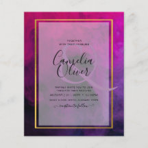 Intense Magenta Plum Purple Encre Mariage INVITE