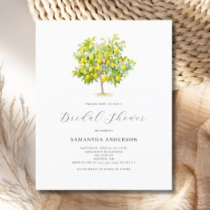 Prospectus 11,4 Cm X 14,2 Cm Invitation à la douche nuptiale Citrus Budget