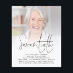 Prospectus 11,4 Cm X 14,2 Cm Invitation à la fête d'anniversaire des 70 ans ave<br><div class="desc">Une alternative en papier (et non en carton) de grande valeur SANS ENVELOPPES à une taille plus petite de 4, 5” x 5, 6” et à un prix budget. (Les enveloppes standard A6 sont de la taille la plus proche pour s'adapter). Invitation à la fête d'anniversaire des 70 ans avec...</div>