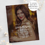 Prospectus 11,4 Cm X 14,2 Cm Invitation au budget de la fête d'anniversaire<br><div class="desc">Veuillez noter que cette invitation est sur papier de prospectus et très mince. Les enveloppes ne sont pas incluses. Pour des invitations plus épaisses (même conception), veuillez visiter notre magasin. Personnalisez et ajoutez vos photos et détails de fête. J'ai utilisé une superposition foncée sur la photo pour qu'il soit plus...</div>