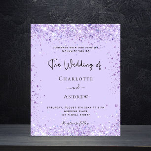 Prospectus 11,4 Cm X 14,2 Cm Invitation budgétaire du script de parties scintil