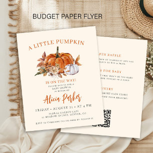 Prospectus 11,4 Cm X 14,2 Cm Invitation de baby shower à petit budget avec citr