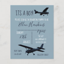 Invitation de Baby Shower abordable sur le thème d