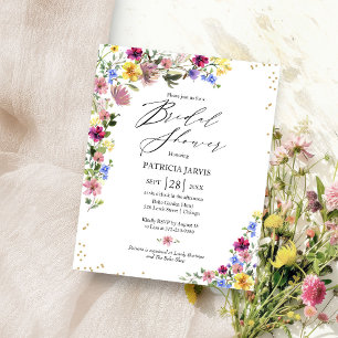 Prospectus 11,4 Cm X 14,2 Cm Invitation de mariage bohème sauvage à petit budge