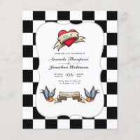 Invitation de mariage Rockabilly