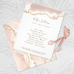 Prospectus 11,4 Cm X 14,2 Cm ivory blush agate flyer<br><div class="desc">elegant beauty salon flyer</div>
