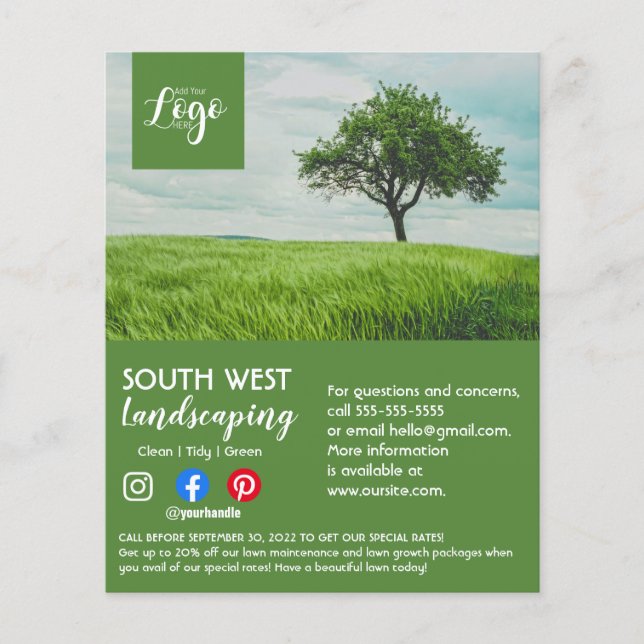 Prospectus 11,4 Cm X 14,2 Cm jardinier paysagiste chirurgien arboriste prospect (Devant)